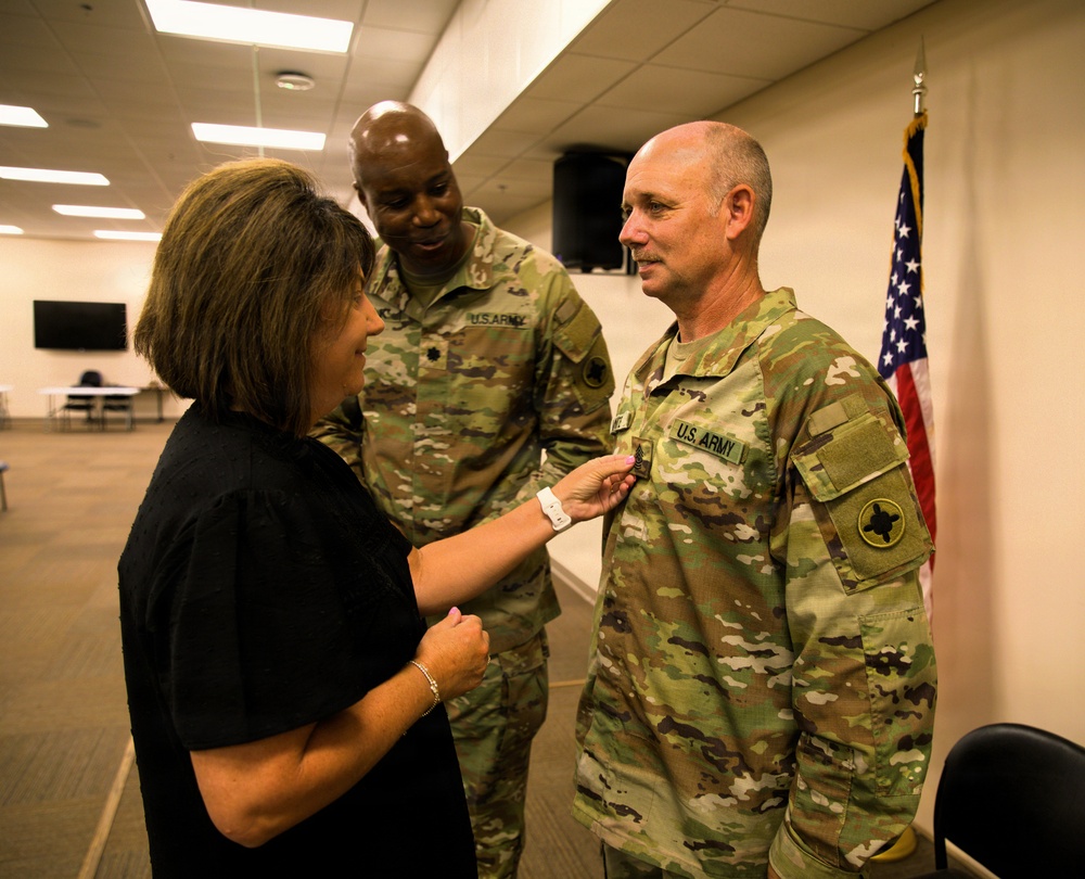 184th Expeditionary Sustainment Command, MSARNG, Promotion Ceremony of Sgt. Maj. Michael White