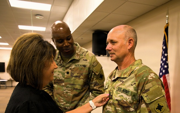 184th Expeditionary Sustainment Command, MSARNG, Promotion Ceremony of Sgt. Maj. Michael White