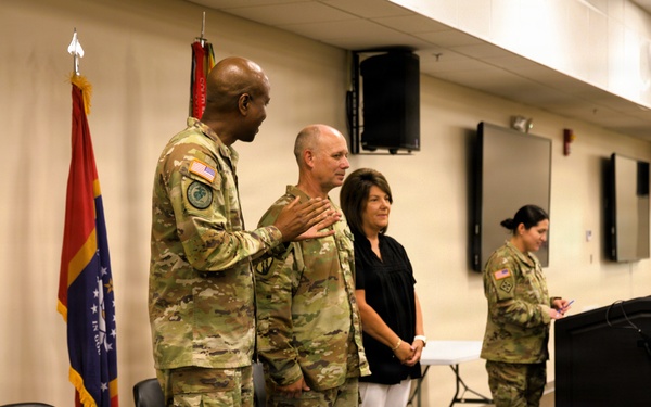 184th Expeditionary Sustainment Command, MSARNG, Promotion Ceremony of Sgt. Maj. Michael White