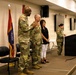 184th Expeditionary Sustainment Command, MSARNG, Promotion Ceremony of Sgt. Maj. Michael White