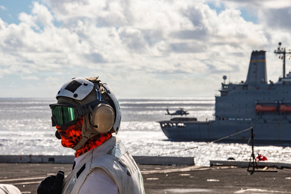 Nimitz Conducts a Replenishment-at-Sea