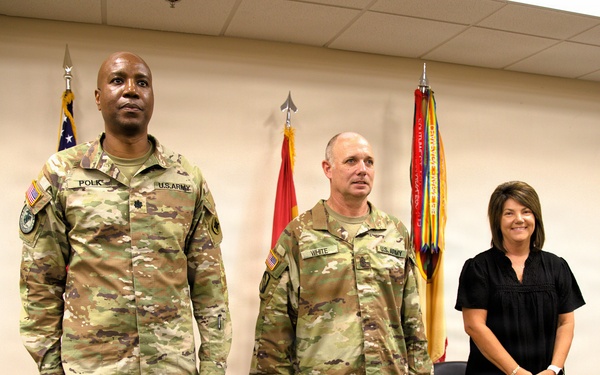 184th Expeditionary Sustainment Command, MSARNG, Promotion Ceremony of Sgt. Maj. Michael White