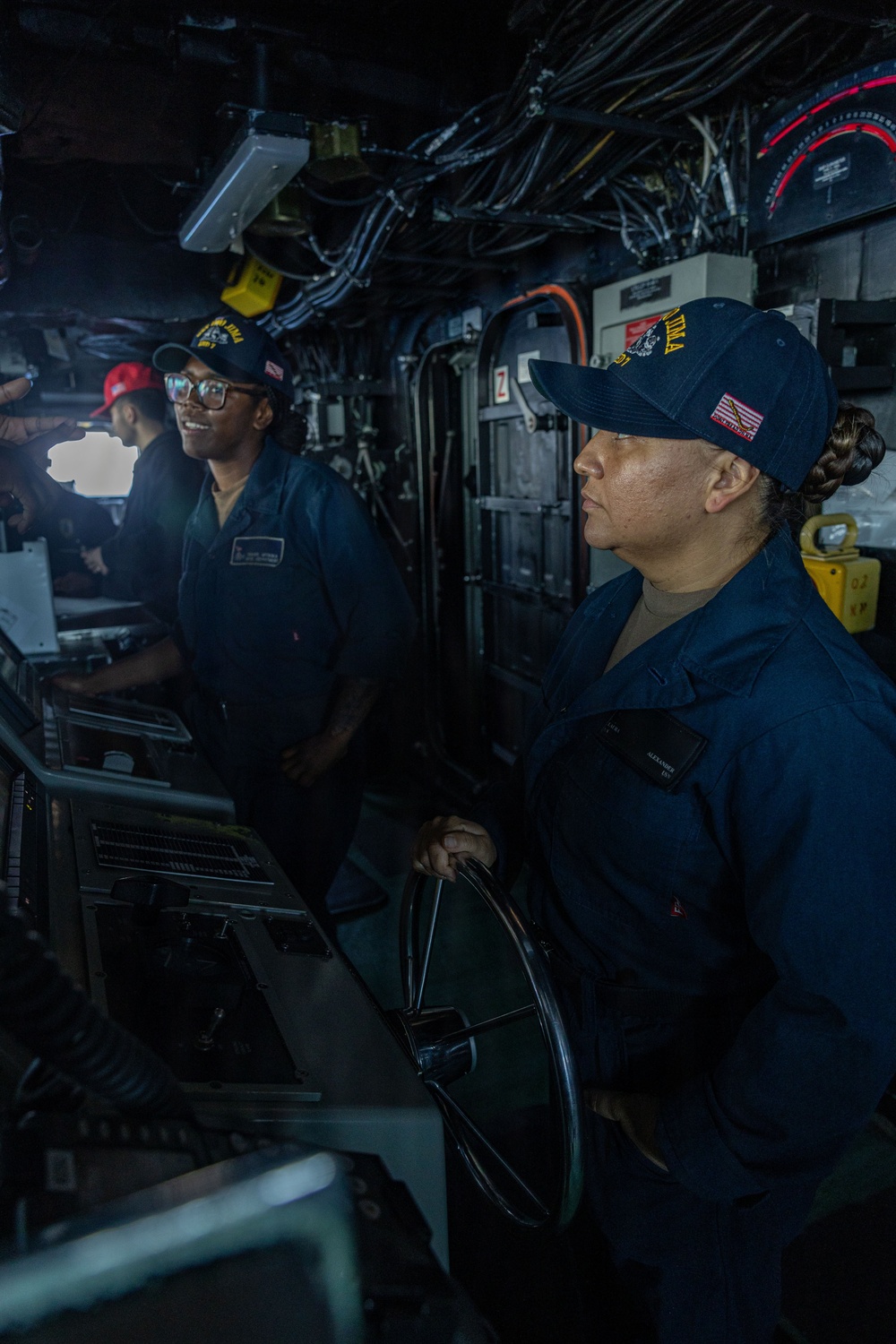USS Iwo Jima Sailors Conduct Operations in the Pilot House