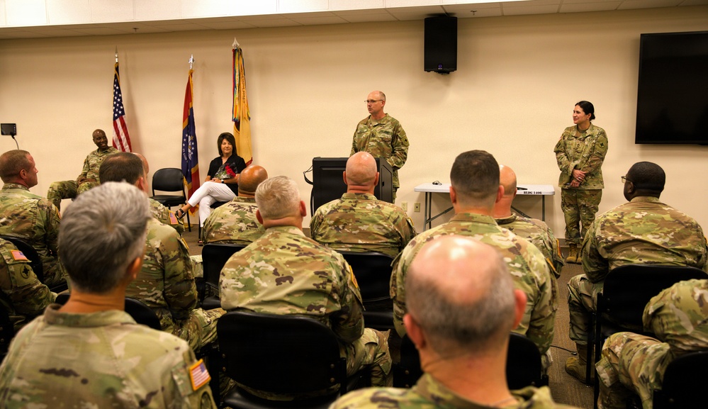 184th Expeditionary Sustainment Command, MSARNG, Promotion Ceremony of Sgt. Maj. Michael White