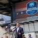 U.S. Senator Jim Banks Addresses Enlistees at Indianapolis Motor Speedway