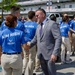Michael Dodd Shakes Hands with New U.S. Airman