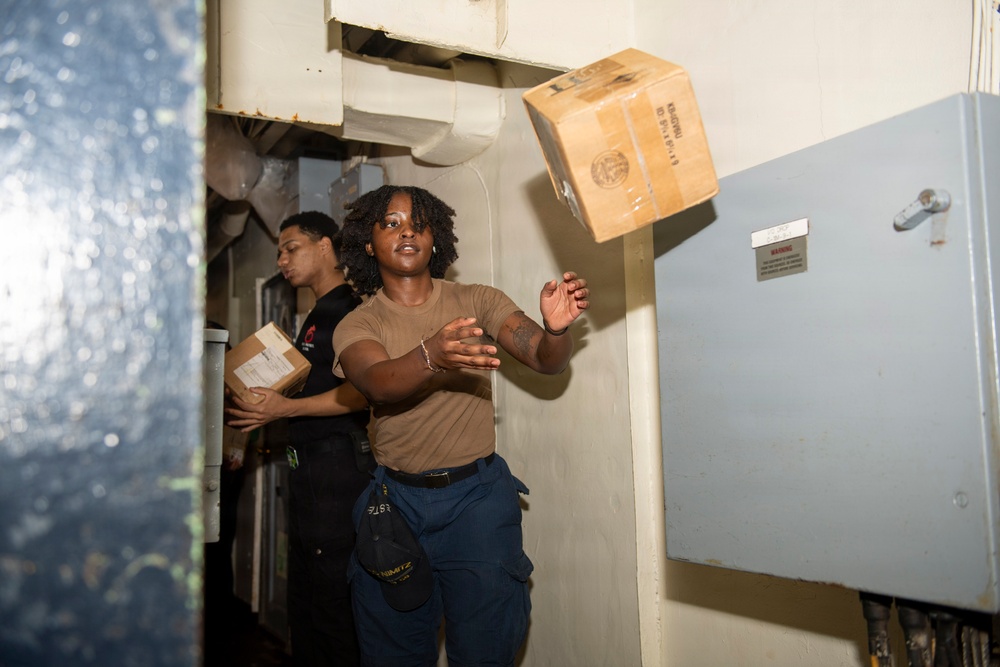 Nimitz Conducts a Replenishment-at-Sea
