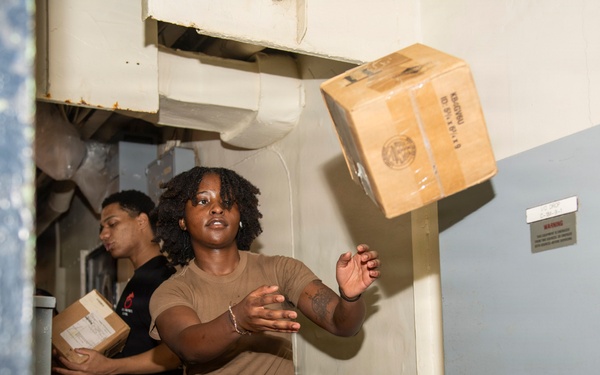 Nimitz Conducts a Replenishment-at-Sea