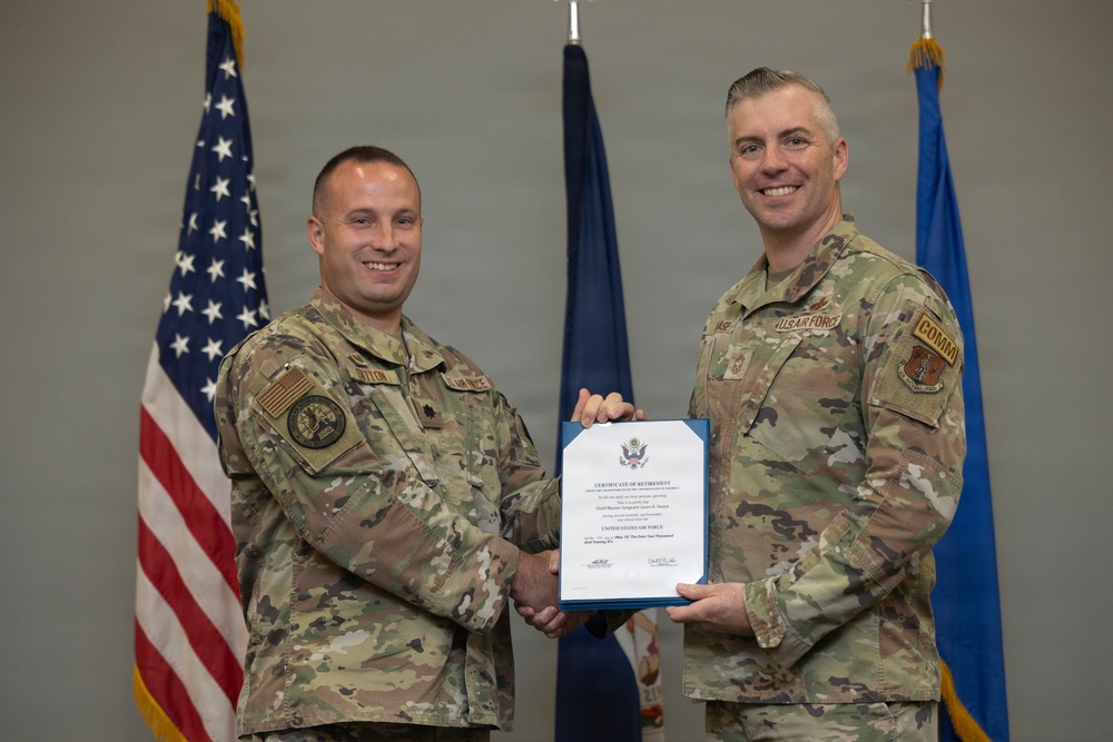 Chief Master Sgt. Jason Haase retires