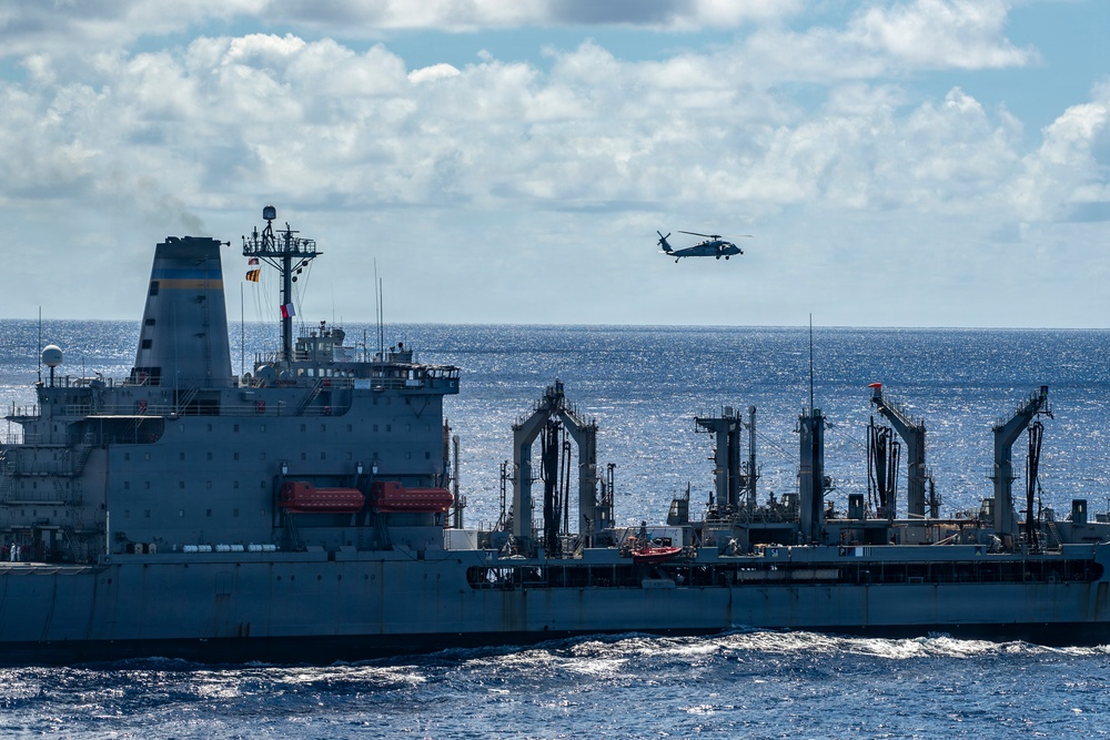 Nimitz Conducts a Replenishment-at-Sea