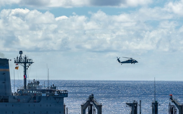 Nimitz Conducts a Replenishment-at-Sea