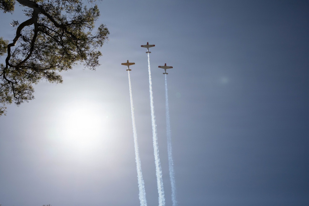 Aircraft Fly Over Torrance Armed Forces Parade (FAFDA)