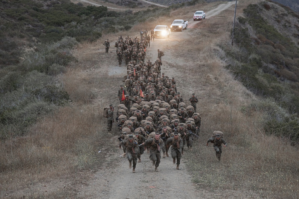 Kilo Company Crucible Hike and EGA Ceremony