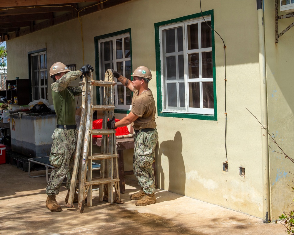 U.S. Armed Forces Help Rebuild Tinian After Sinlaku
