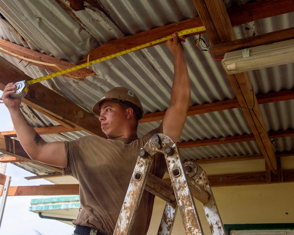 U.S. Armed Forces Help Rebuild Tinian After Sinlaku