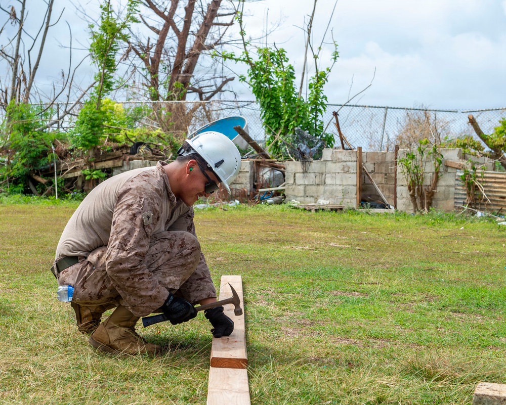 U.S. Armed Forces Help Rebuild Tinian After Sinlaku