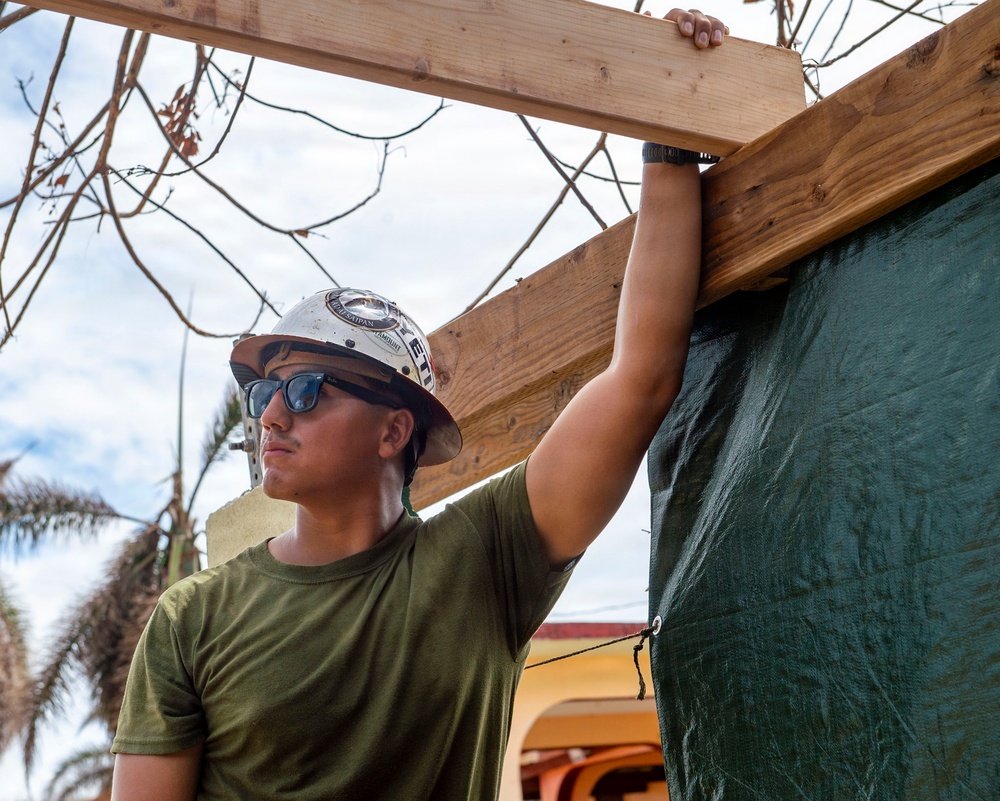 U.S. Armed Forces Help Rebuild Tinian After Sinlaku