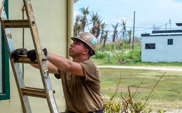 U.S. Armed Forces Help Rebuild Tinian After Sinlaku
