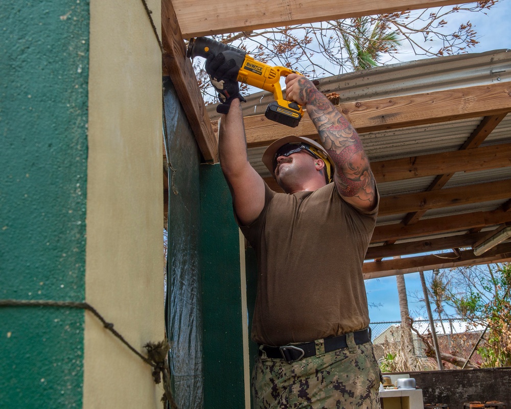 U.S. Armed Forces Help Rebuild Tinian After Sinlaku