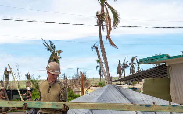 U.S. Armed Forces Help Rebuild Tinian After Sinlaku