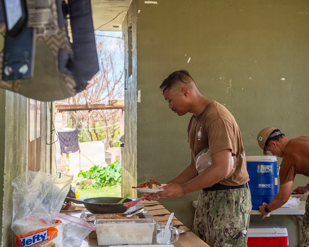 U.S. Armed Forces Help Rebuild Tinian After Sinlaku