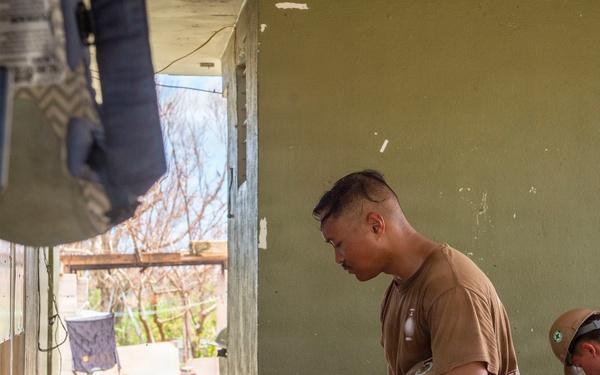 U.S. Armed Forces Help Rebuild Tinian After Sinlaku