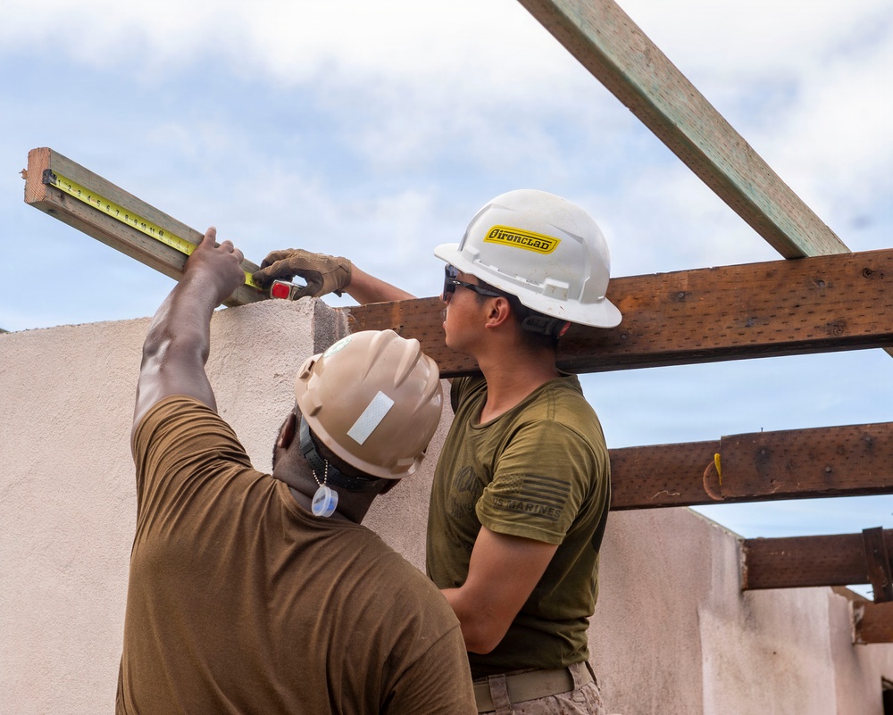 U.S. Armed Forces Help Rebuild Tinian After Sinlaku