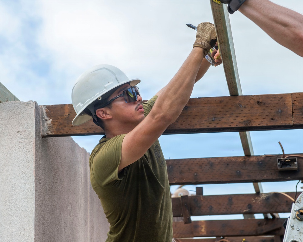 U.S. Armed Forces Help Rebuild Tinian After Sinlaku