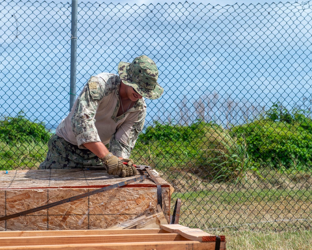 U.S. Armed Forces Help Rebuild Tinian After Sinlaku