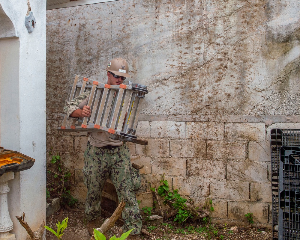 U.S. Armed Forces Help Rebuild Tinian After Sinlaku