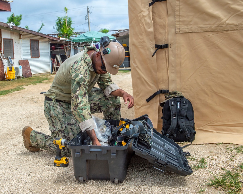 U.S. Armed Forces Help Rebuild Tinian After Sinlaku