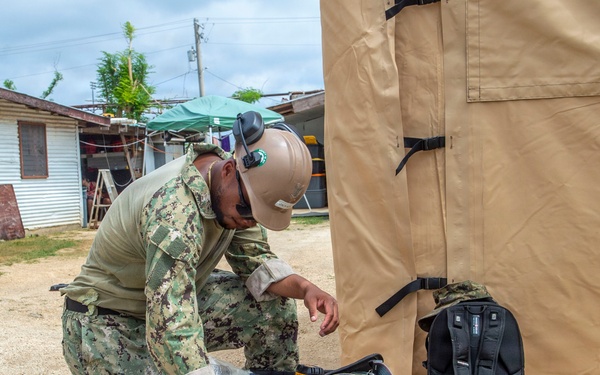 U.S. Armed Forces Help Rebuild Tinian After Sinlaku