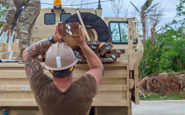U.S. Armed Forces Help Rebuild Tinian After Sinlaku
