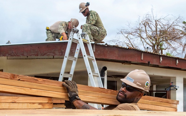 U.S. Armed Forces Help Rebuild Tinian After Sinlaku