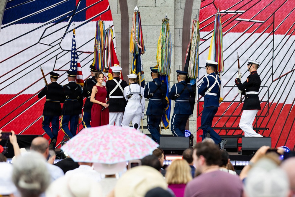 Joint Armed Forces Color Guard Supports Freedom 250 Event