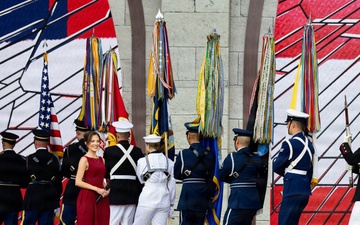 Joint Armed Forces Color Guard Supports Freedom 250 Event