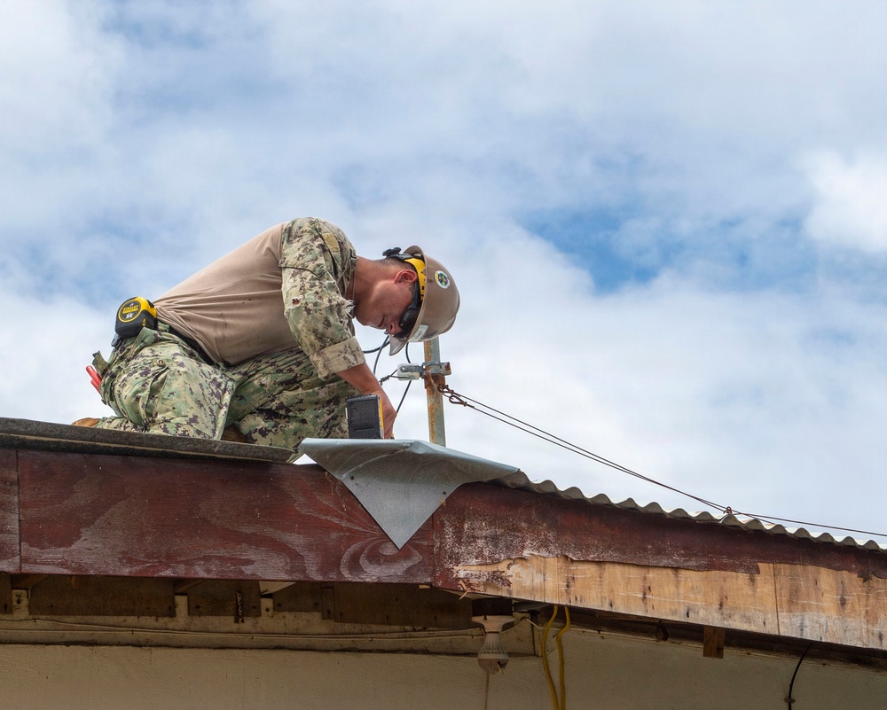 U.S. Armed Forces Help Rebuild Tinian After Sinlaku