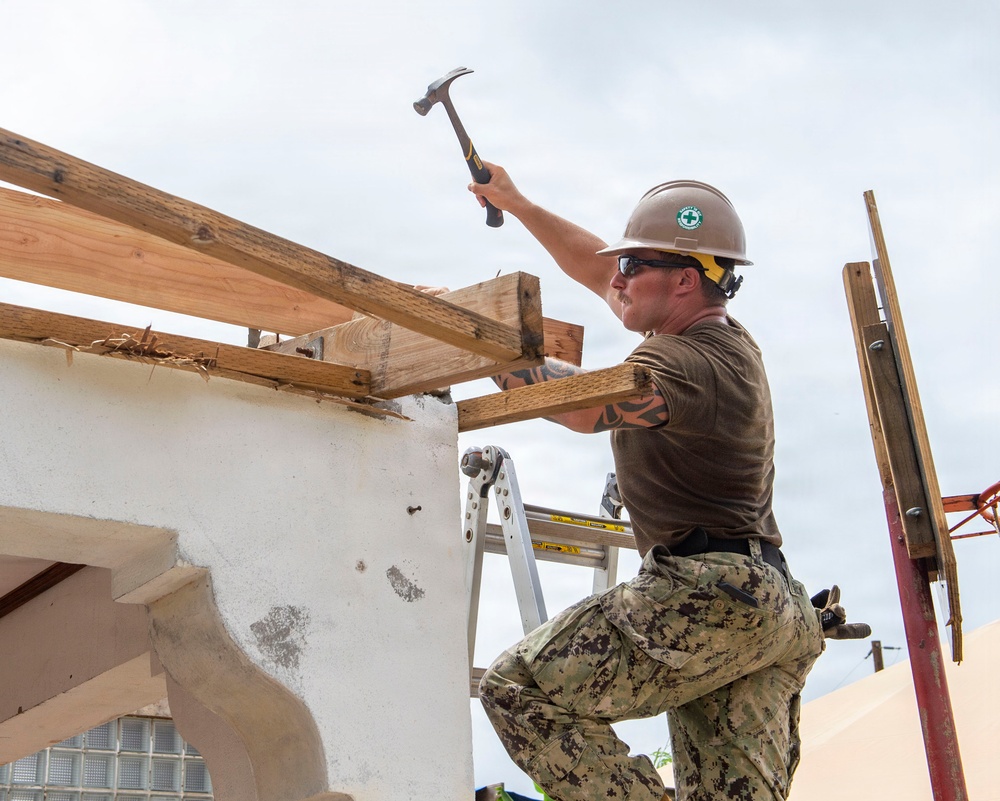 U.S. Armed Forces Help Rebuild Tinian After Sinlaku