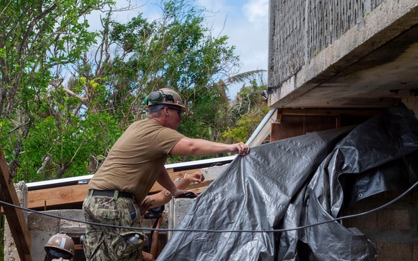 U.S. Armed Forces Help Rebuild Tinian After Sinlaku