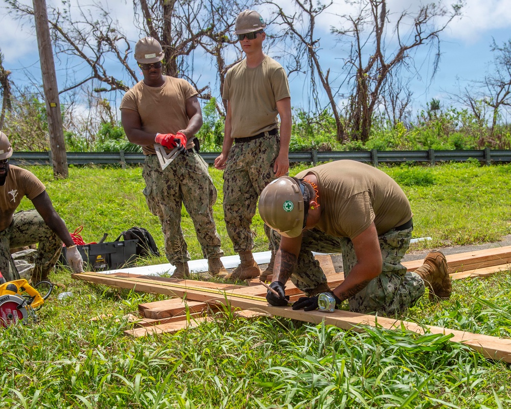 U.S. Armed Forces Help Rebuild Tinian After Sinlaku