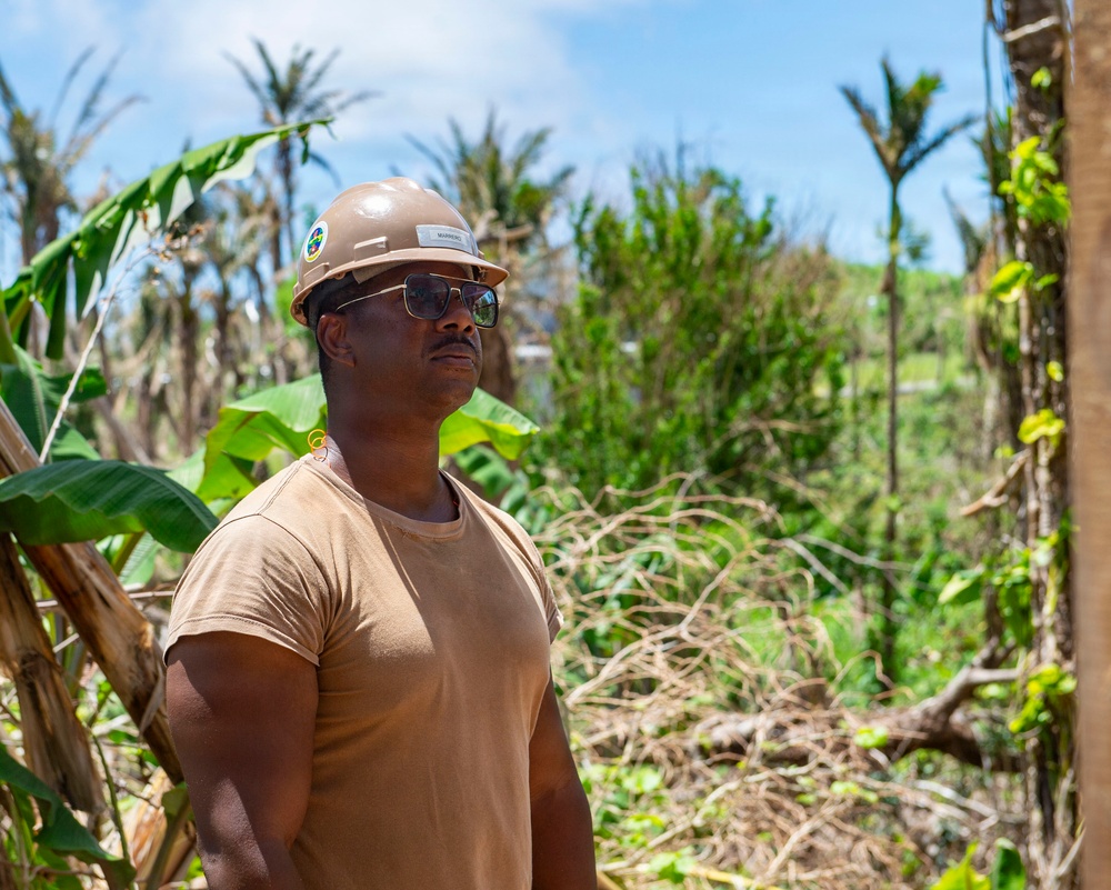 U.S. Armed Forces Help Rebuild Tinian After Sinlaku