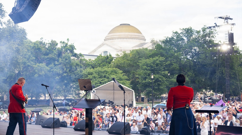 “The President’s Own” United States Marine Band performs at Freedom 250 Event