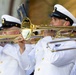 United States Navy Band performs during Freedom 250 event