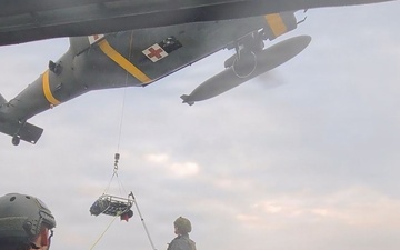 3-2 GSAB Conducts Overwater Hoist Training