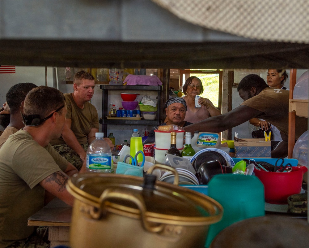 U.S. Armed Forces Help Rebuild Tinian After Sinlaku