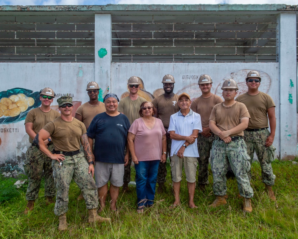 U.S. Armed Forces Help Rebuild Tinian After Sinlaku