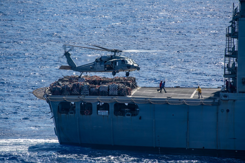 Nimitz Conducts a Replenishment-at-Sea