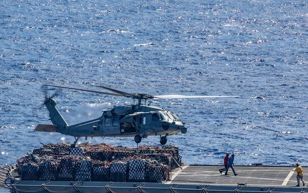 Nimitz Conducts a Replenishment-at-Sea