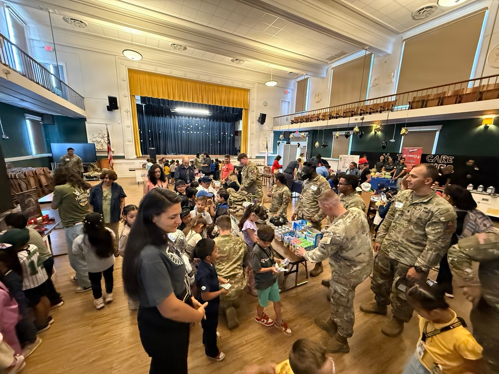 1st Battalion, 67th Armor Regiment Participates in Local Career Day at Crockett Elementary School