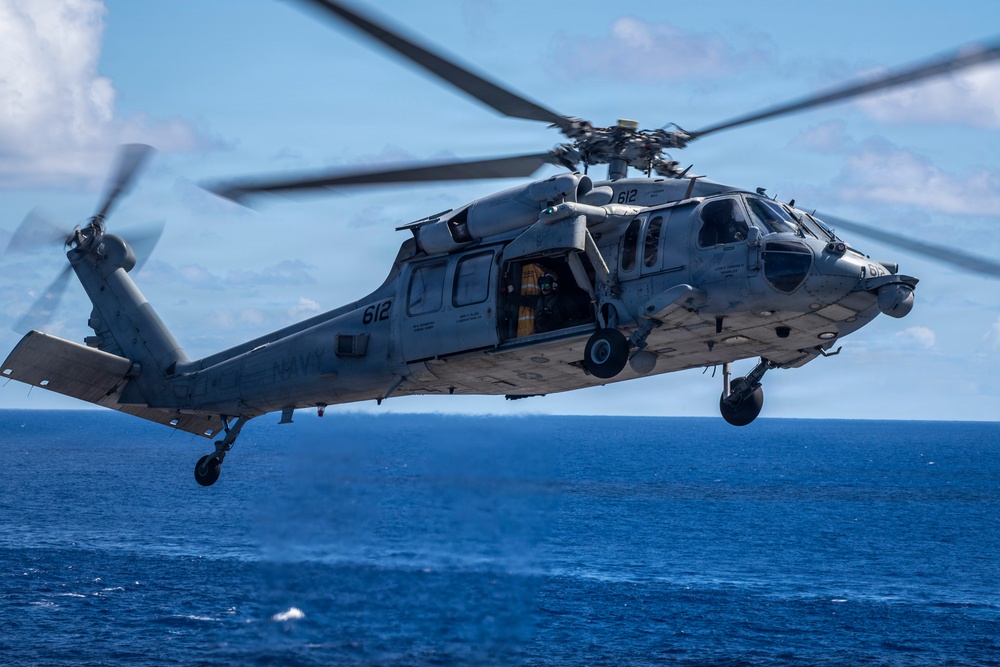 Nimitz Conducts a Replenishment-at-Sea
